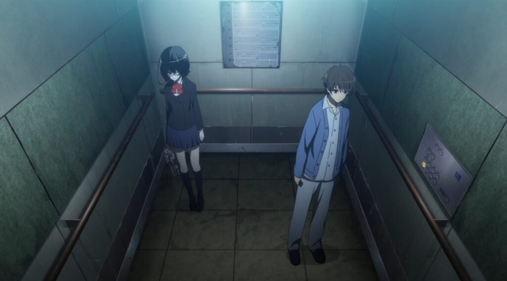 He first met Misaki Mei at the hospital, in the lift