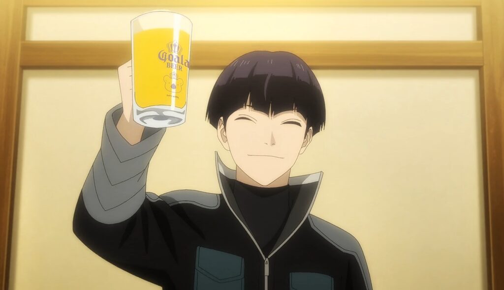 With his mug filled with beer, Soshiro initiated the party