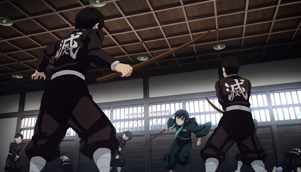 he sparred with all of the trainees in an all-against-one style