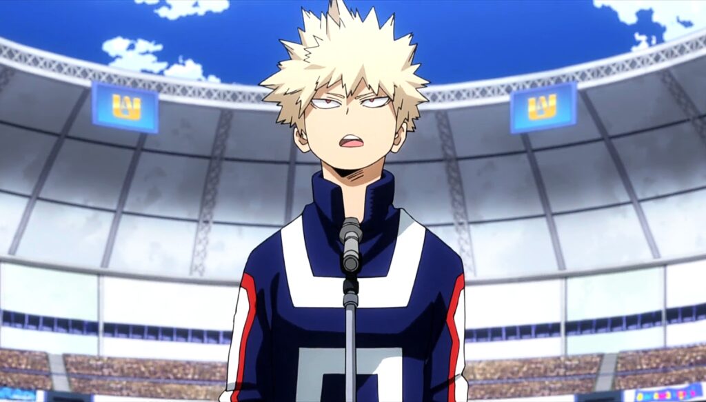 Bakugo announced, he would be the number one