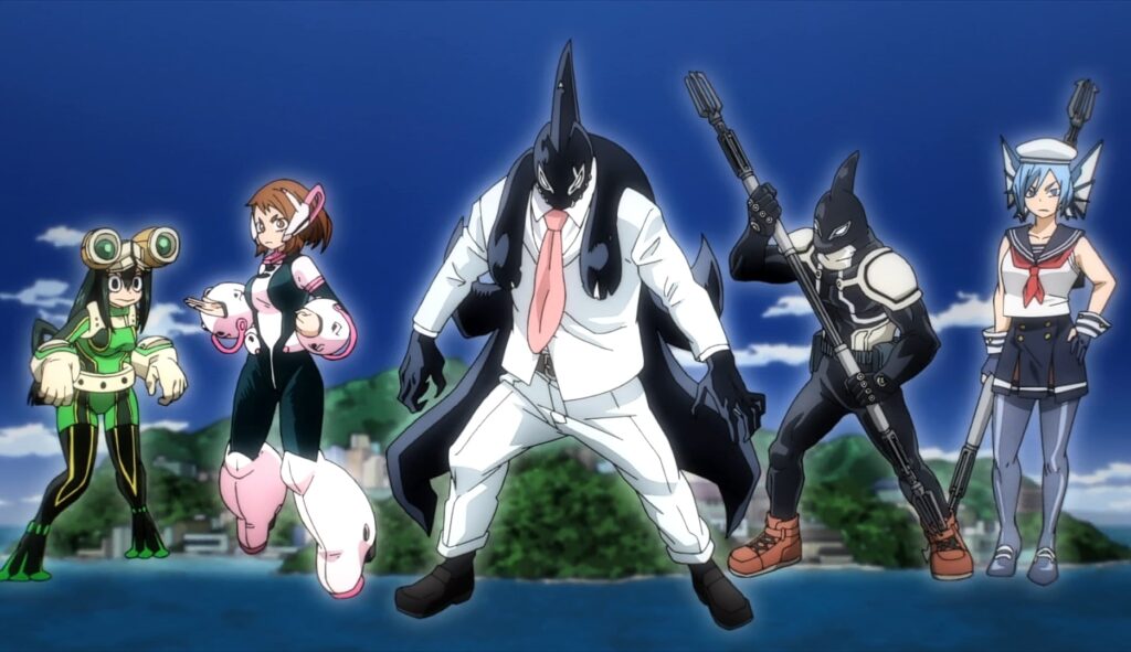 The crazy Toga Himiko will face an isolated battle on Okuto Island, with Uraraka and Asui with the leadership of Gang Orca.