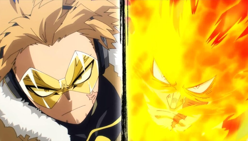 Endeavor shook his worry off and proceeded with his attack with the teamwork with the Hawks