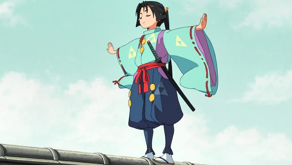 free-spirited and peace-loving young samurai