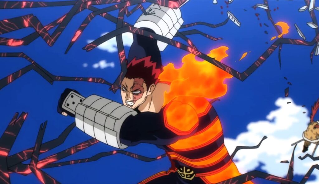 Endeavor became a shield between him and Hawks, accepting All For One's attack head-on and getting penetrated