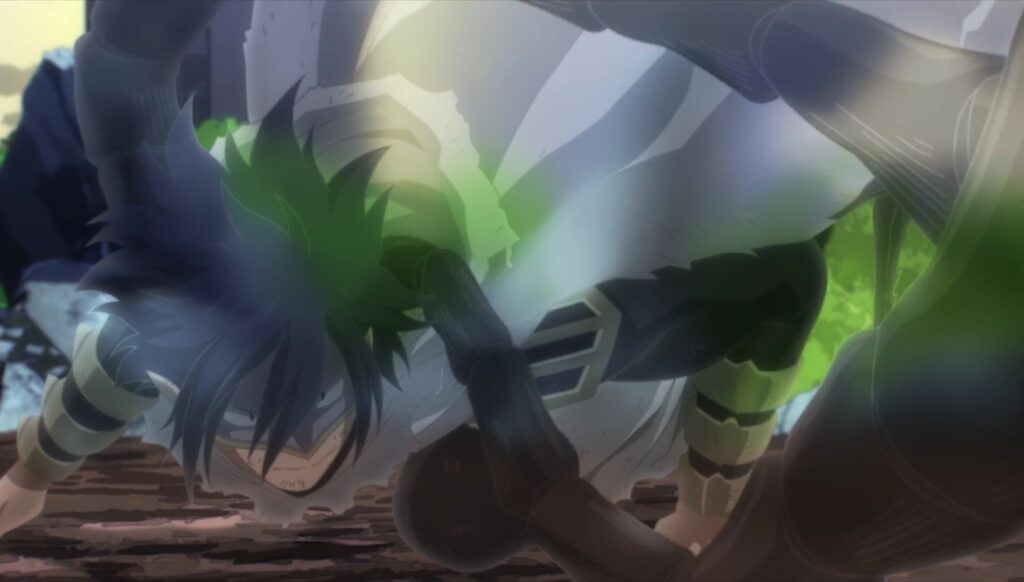  Suneater used his Vast Hybrid Chimera quirk, and injected deadly scorpion poison into Tomura's body