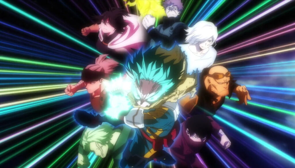 The most impactful scene in My Hero Academia episode 151 maybe was, where Deku was combining all the quirks of all the predecessor holders of One For All quirk and had their afterimage behind him